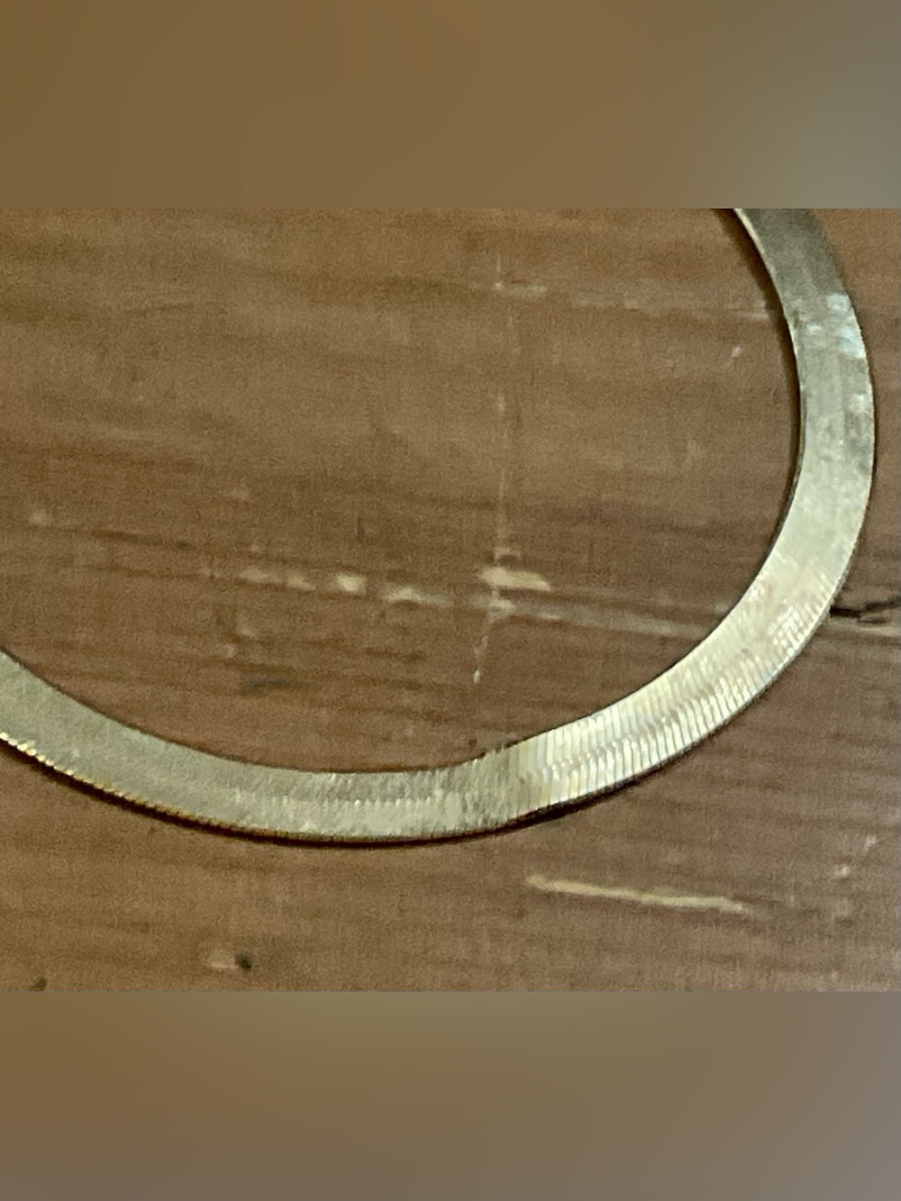 Vintage 14k. Gold flat Herringbone Chain/Necklace lobster claw clasp/closure. - Picture 2 of 6